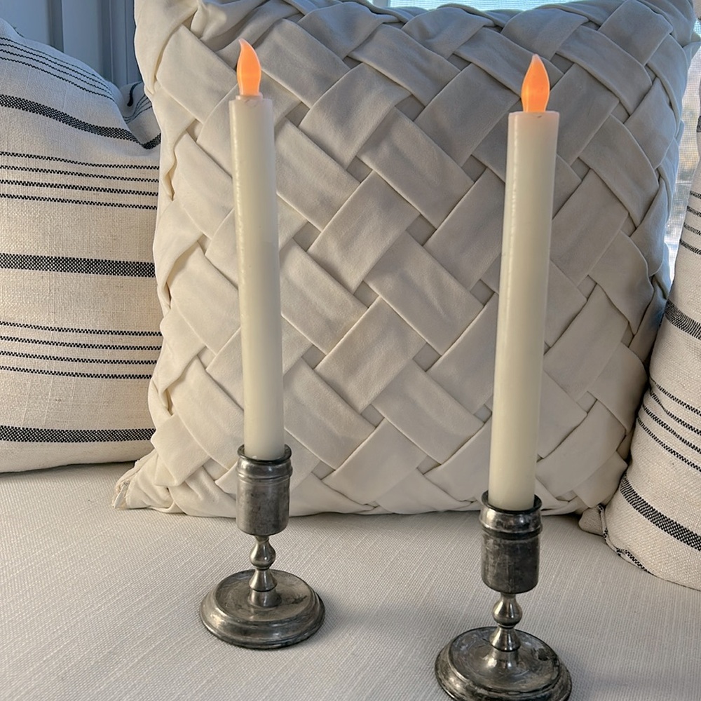 Royal Holland pewter candlesticks